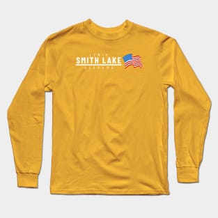 Smith Lake USA - light text Long Sleeve T-Shirt